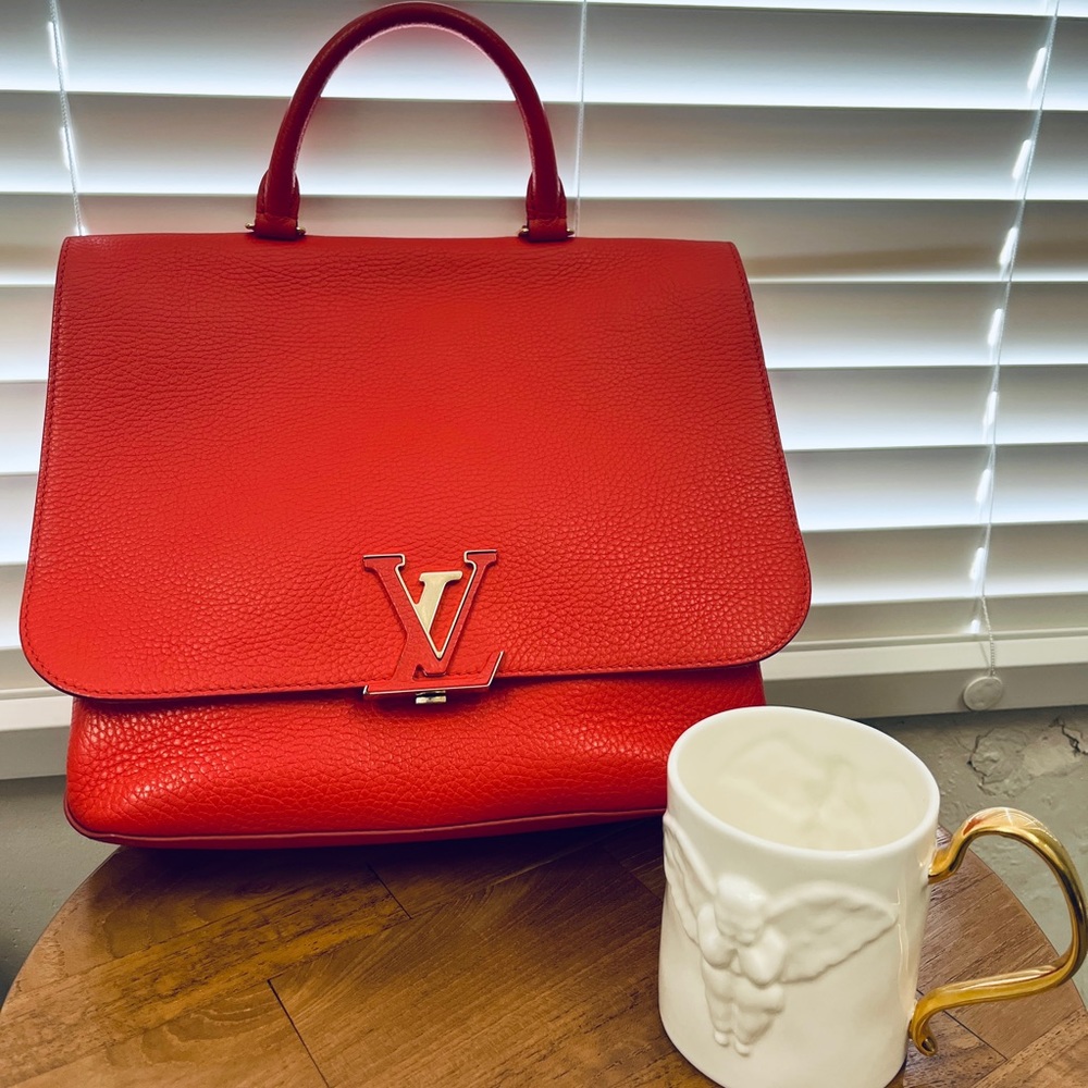 Louis VuittonVolta 2WAY Shoulder top handle Hand
Bag Taurillon Clemence Red LV